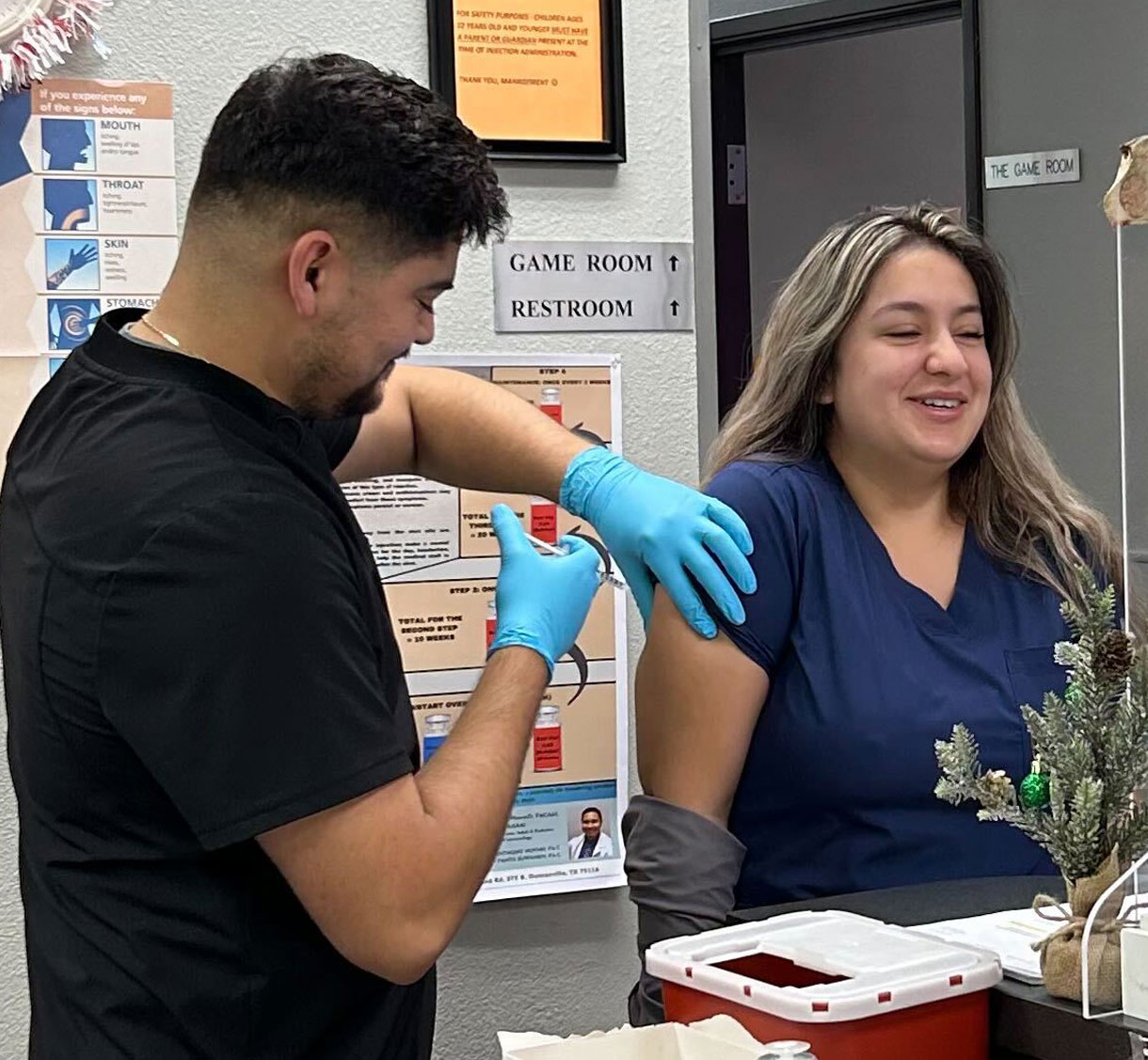 For those patients with allergy, sinus, hay fever, and/or asthma symptoms, we usually perform allergy skin testing at the first visit. The testing specifically identifies the allergies (weeds, trees, molds, grasses, animal dander, dust mite) responsible.